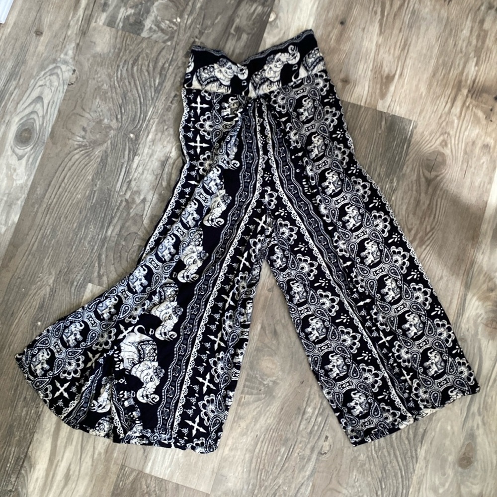 Elephant boho wrap pants